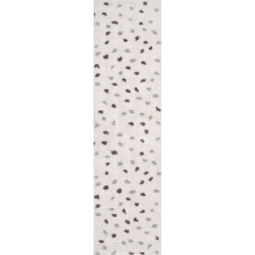 Moodi Shaggy Grey/Purple Plumetis Rug