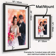 Valentine's Day Personalised Watercolour Portrait