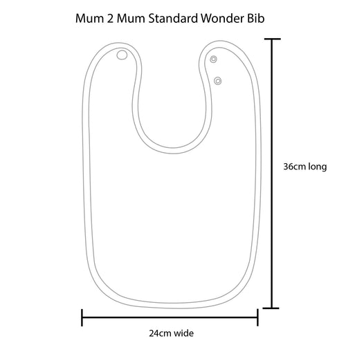 Mum 2 Mum Standard Wonder Bib - 27 Colours