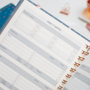 Matilda Myres | 2027 Diary - A5 Weekly Planner with Rose Gold Wiro | Week-to-View in Grey