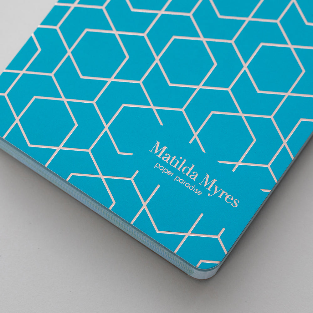 Matilda Myres | Slim List Pad with Magnetic Strip | Teal