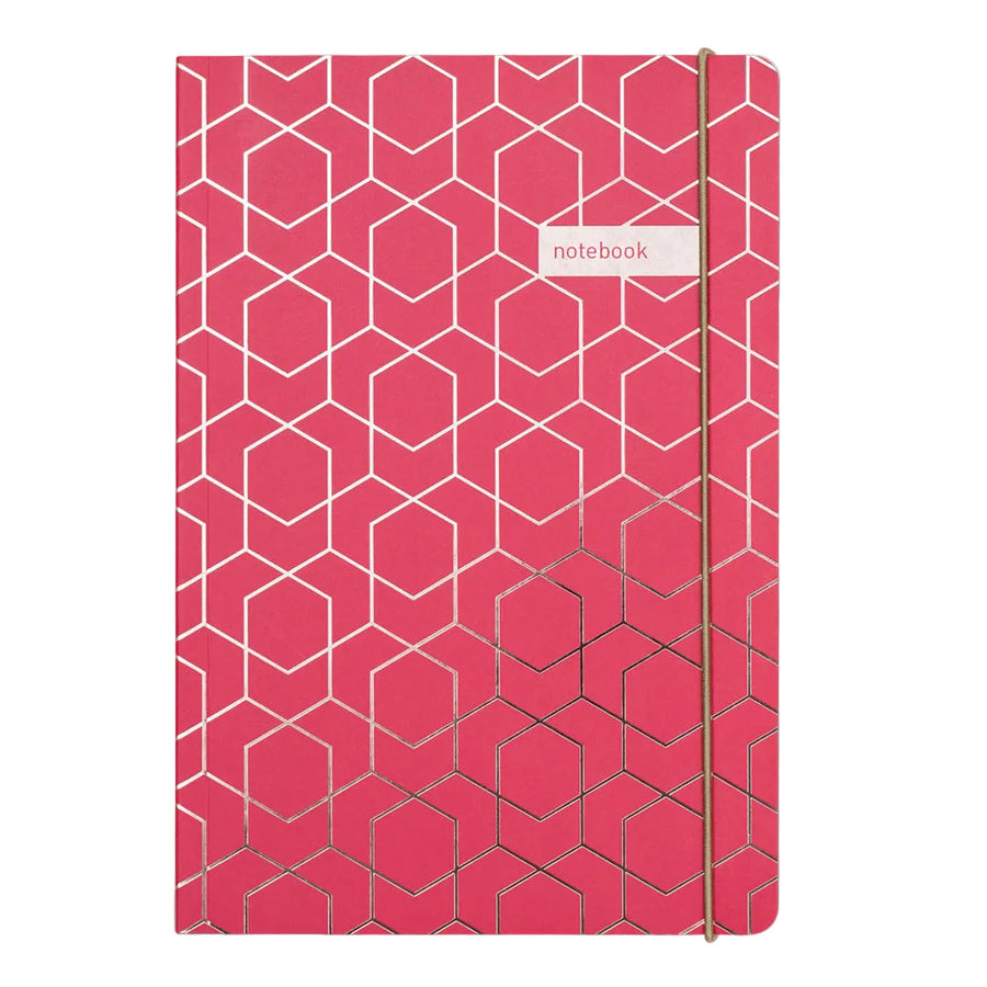 Matilda Myres | A5 Ruled Notebook with Rose Gold Foil | Mint