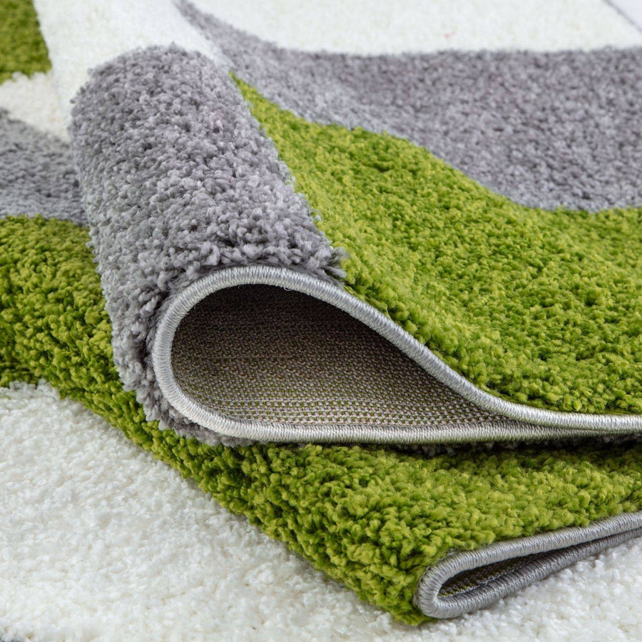 Myshaggy Geometric Green Rug