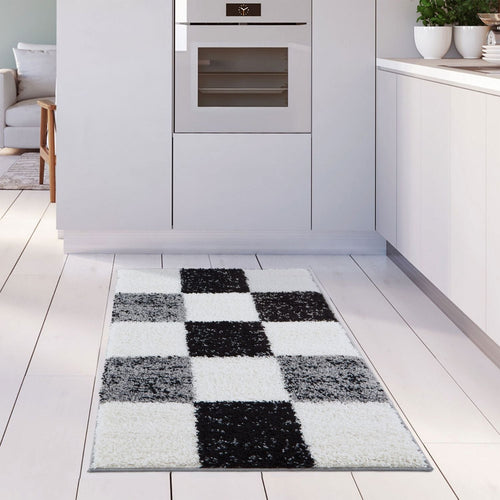 Myshaggy Geometric Grey Rug