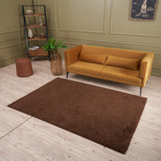 Myshaggy Solid Brown Rug