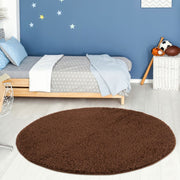 Myshaggy Solid Brown Rug