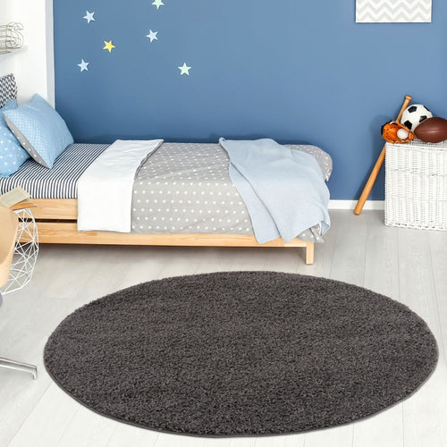 Myshaggy Solid Dark Grey Rug