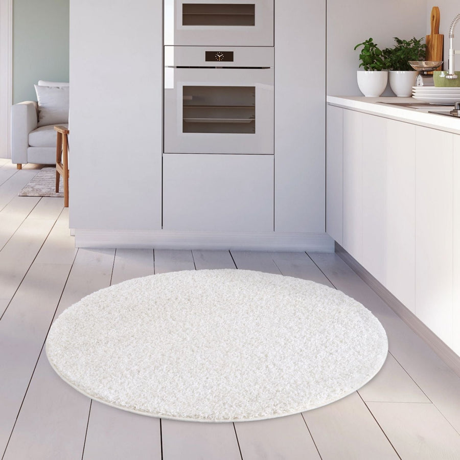 Myshaggy Solid White Rug
