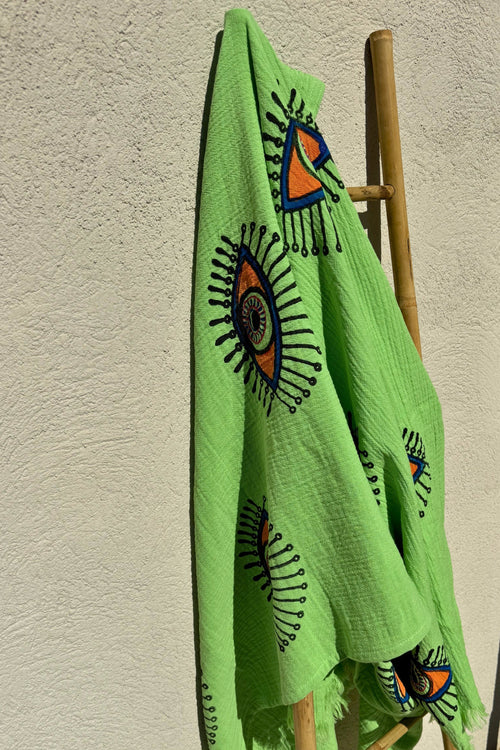 NAYA Organic Cotton Peshtemal in Lime