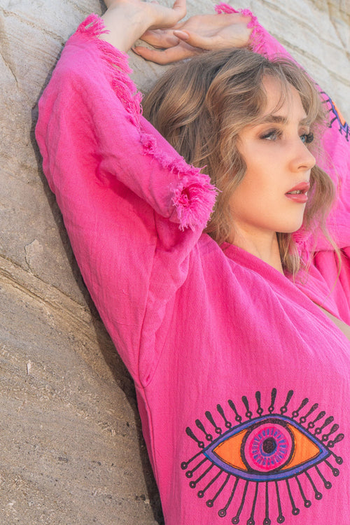 NAYA Organic Cotton Kimono in Pink
