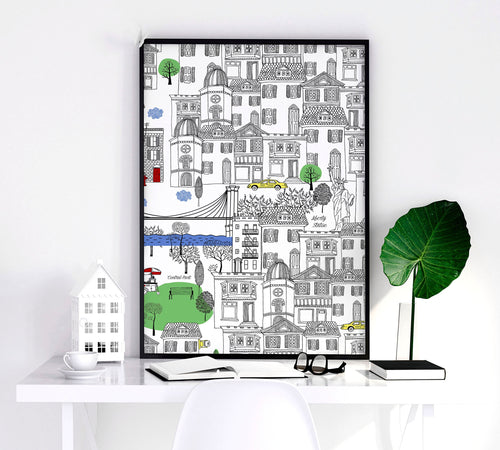 NY City Wall Art | Set of 2 travel posters