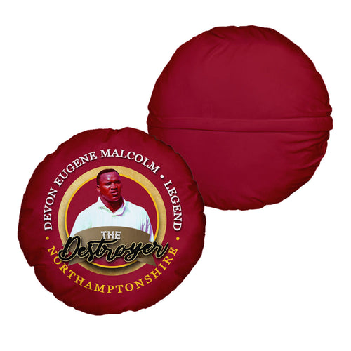 Northamptonshire Cricket Destroyer  - Legend Collection - Circle Cushion 14"