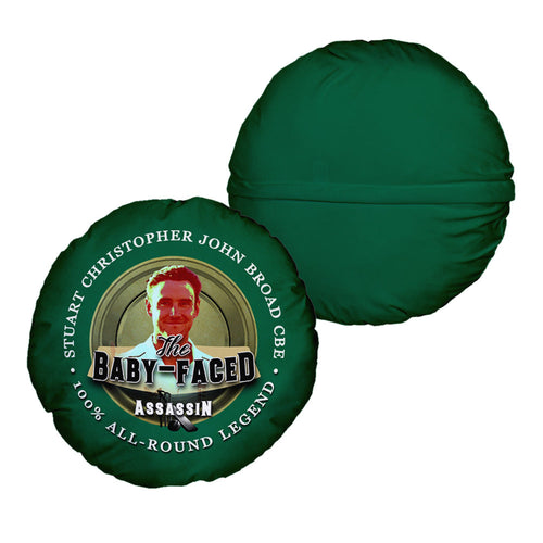 Nottinghamshire Cricket Baby Face  - Legend Collection - Circle Cushion 14"