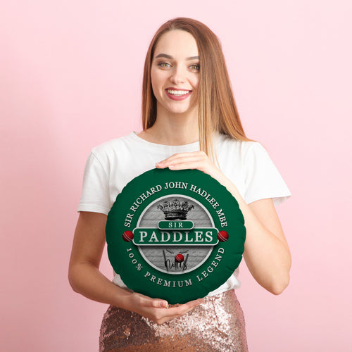 Nottinghamshire Cricket Sir  - Legend Collection - Circle Cushion 14"