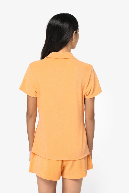 Organic Towel-feel Polo Shirt: Womens