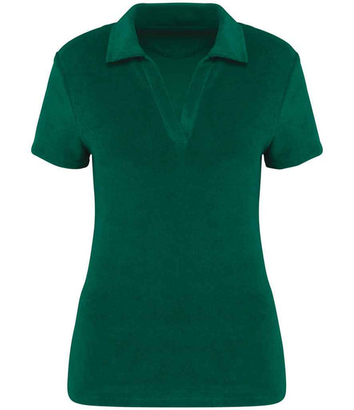 Organic Towel-feel Polo Shirt: Womens