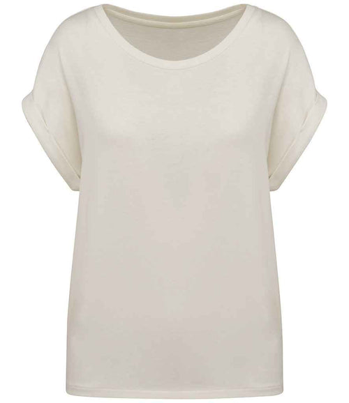 Organic Loose Fit Roll Sleeve T-shirt: Womens