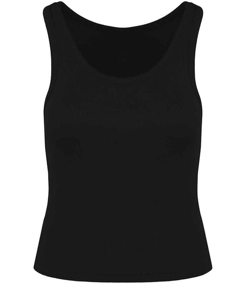 Organic Cotton Ribbed Tank Top: Womens