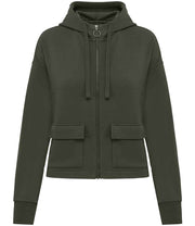 Organic Full Zip Hooded Sweatshirt: Womens