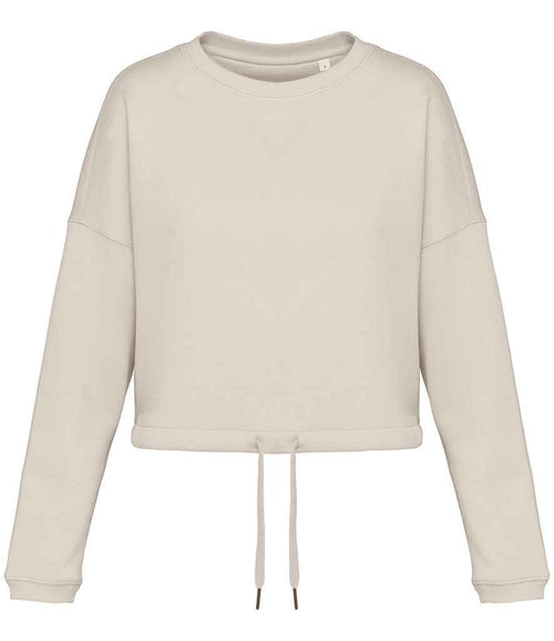 Organic Oversized Cropped Sweatshirt: Womens