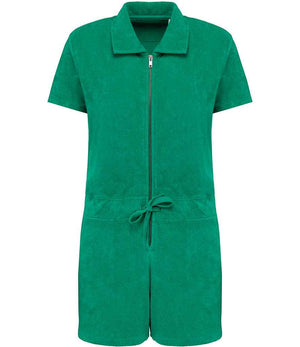 Organic Towel-Feel Zipped Jumpsuit: Womens