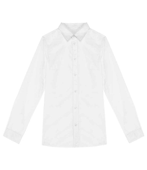 Organic Washed Long Sleeve Shirt: Ladies