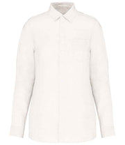 Linen Long Sleeve Shirt: Womens