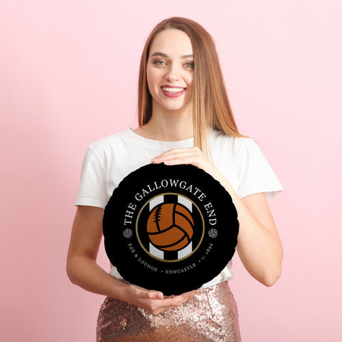 Newcastle Gallowgate - Football Legends - Circle Cushion 14"