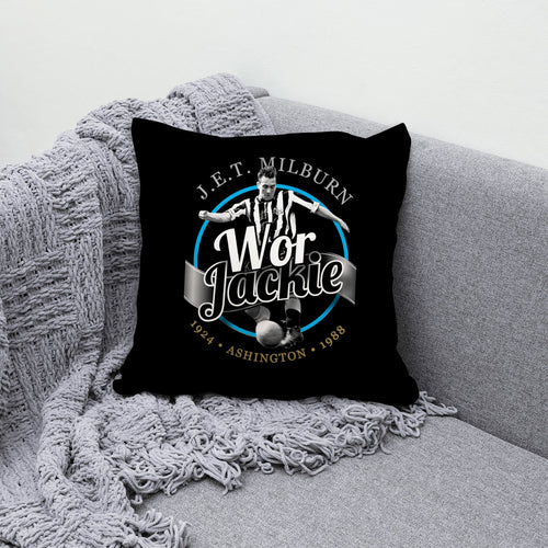 Newcastle Jackie Milburn_PRINT300 10inch Cushion - Cushion - 10"