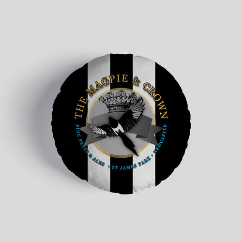 Newcastle Magpie - Football Legends - Circle Cushion 14"