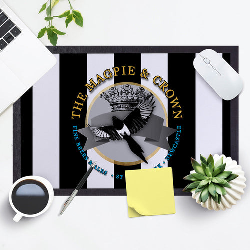 Newcastle Magpie - Football Legends - Door Mat -60cm X 40cm
