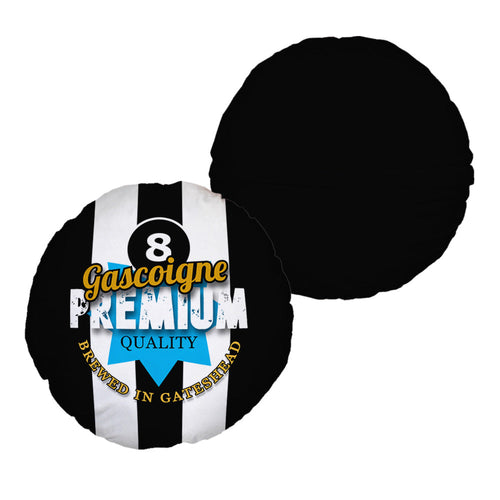 Newcastle Paul Gascoigne - Football Legends - Circle Cushion 14"