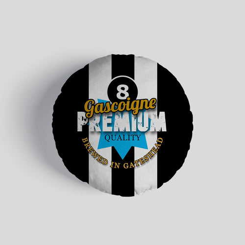 Newcastle Paul Gascoigne - Football Legends - Circle Cushion 14"
