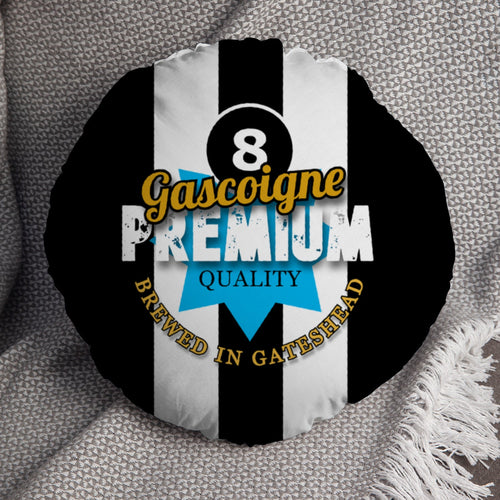 Newcastle Paul Gascoigne - Football Legends - Circle Cushion 14"