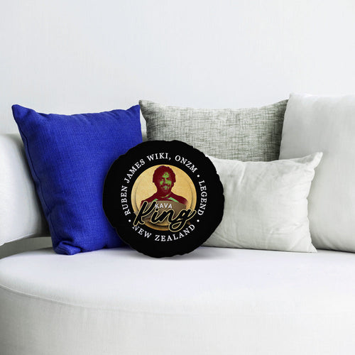 New Zealand Rugby League King  - Legend Collection - Circle Cushion 14"