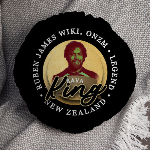 New Zealand Rugby League King  - Legend Collection - Circle Cushion 14"