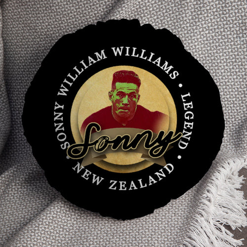 New Zealand Rugby Union Sonny  - Legend Collection - Circle Cushion 14"