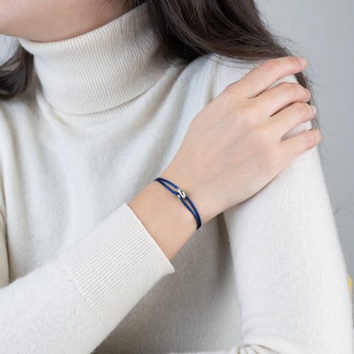 Mini Silver Soho Cord Bracelet