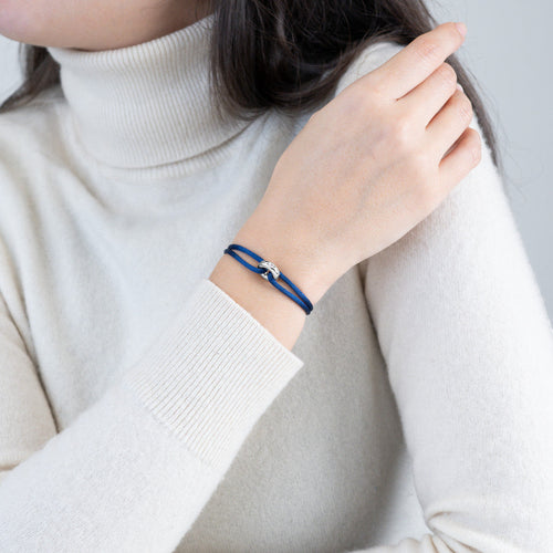 Silver Soho Diamond Cord Bracelet