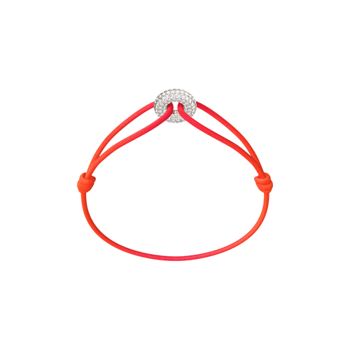 Mini Rose Soho Pavé Cord Bracelet
