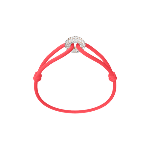 Rose Soho Pavé Cord Bracelet