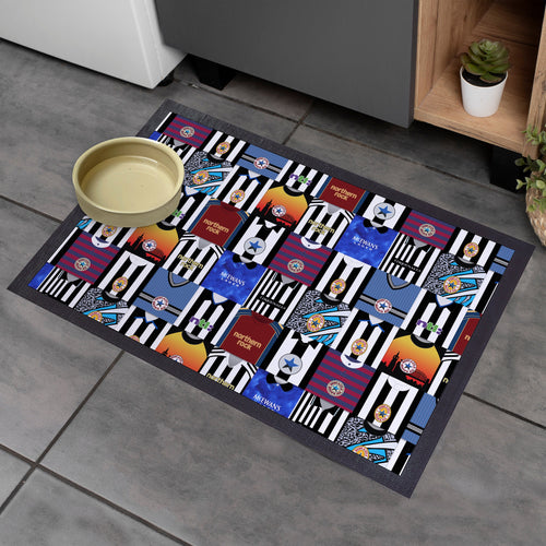 Newcastle Kit Montage - Retro Door Mat - 60cm x 40cm