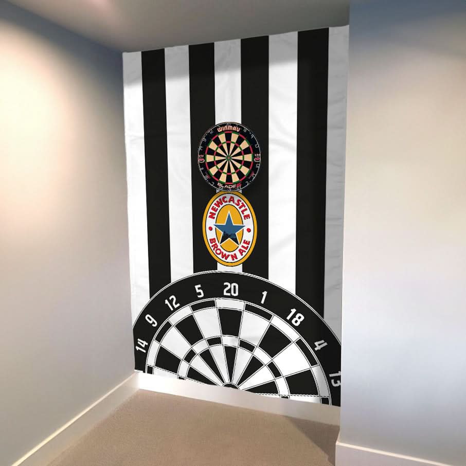 Newcastle - 1996 Home - Personalised Darts Wall Banner - Two Sizes [COLLECTIVE]