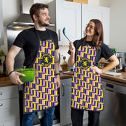 No Scotland No Party - Yellow & Pink Pattern - Water-Resistant Adults Apron