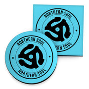 Northern Soul - Record Spindle - Blue - Drinks Coaster - Round or Square