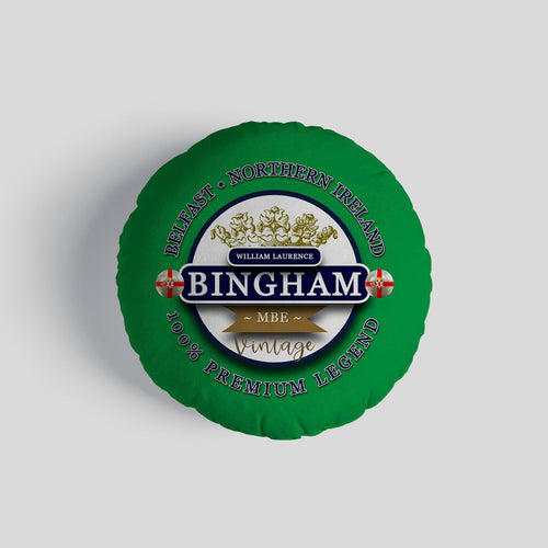 Northern Ireland Bingham  Circle Cushion 14"