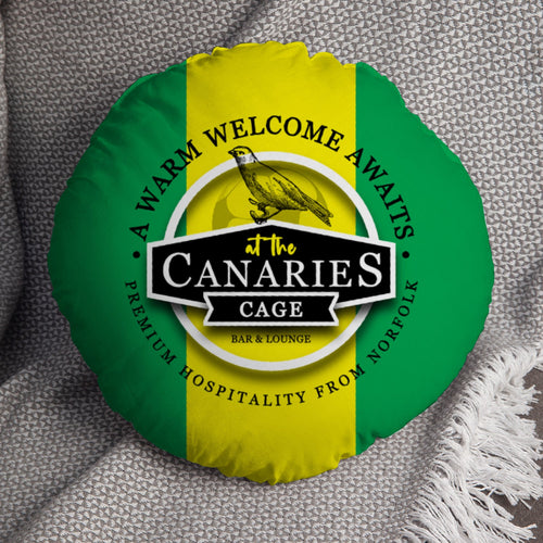 Norwich Canaries - Football Legends - Circle Cushion 14"