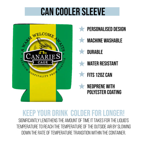 Norwich Canaries - Football Legends - Can Cooler