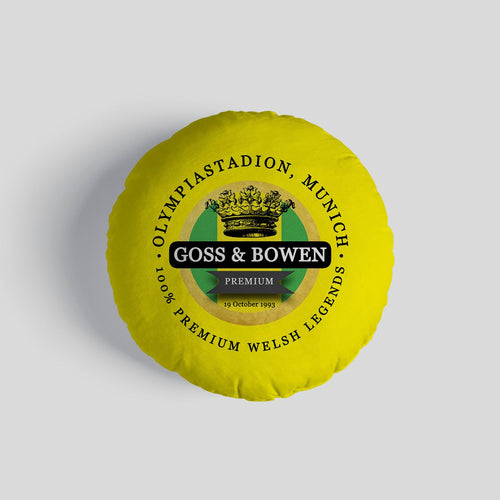 Norwich Goss Bowen - Football Legends - Circle Cushion 14"