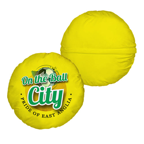 Norwich On the Ball - Football Legends - Circle Cushion 14"